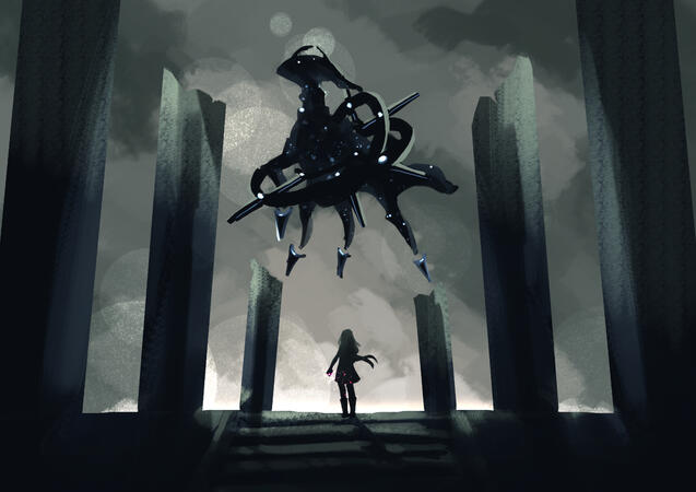 Rendered illustration with background